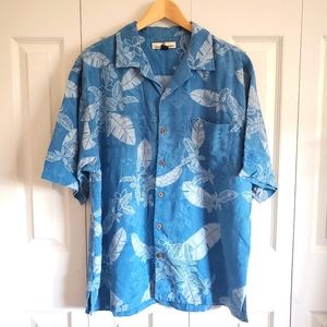Tommy Bahama Silk Tropical Shirt Large Sunday River
